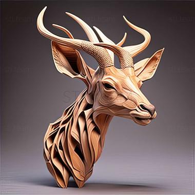 3D model Hypolimnas antilope (STL)